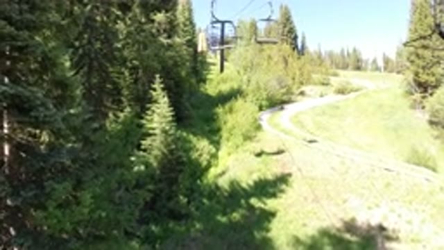 WINTER PARK COLORADO-2019: Air Cabs Are Gliding Across The Cables Over The