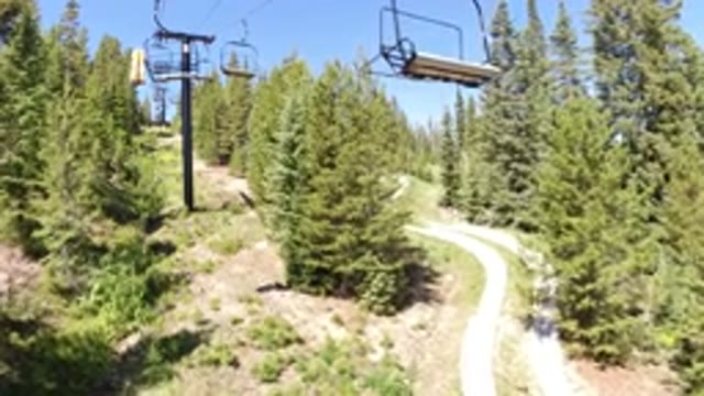WINTER PARK COLORADO-2019: A Beautiful View From A Ropeway Seat And The Vacant