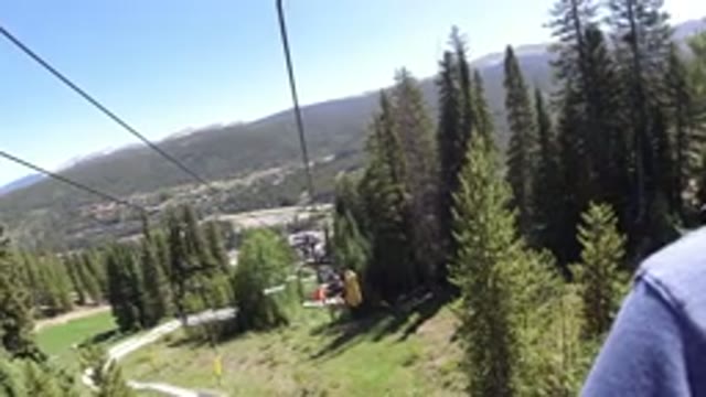 WINTER PARK COLORADO-2019: View Of The Forest And Town Near The Peak Of The Ski