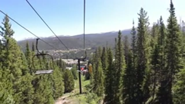 WINTER PARK COLORADO-2019: Slow Cableway Ride With Plenty Of Trees To Look At