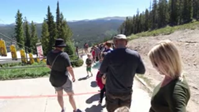 WINTER PARK COLORADO-2019: Lots Of People Standing In Line To Tour The National