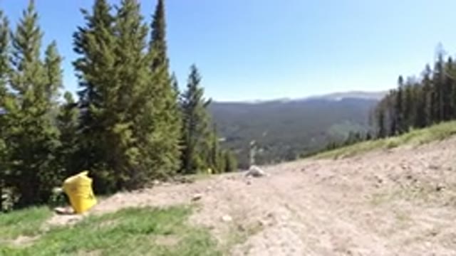 WINTER PARK COLORADO-2019: Family Enjoying The Outdoors Near A Ski Slope During