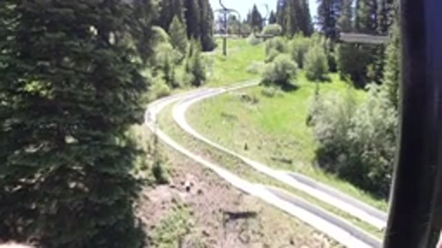 WINTER PARK COLORADO-2019: Ski Lift Ride Through Summer Green Trees