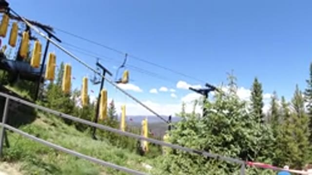 WINTER PARK COLORADO-2019: The Moving Cable Car From One Place To Another