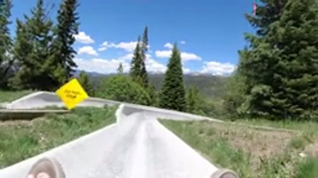 WINTER PARK COLORADO-2019: Fun Roller Coaster Ride In The Mountains Near Trees