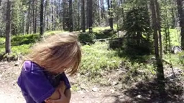 WINTER PARK COLORADO-2019: White Family Take Peaceful Walk Through Woods With