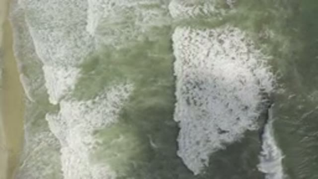 LOS CABOS MEXICO-2019: Pretty But Odd Looking Green Water Sea Waves