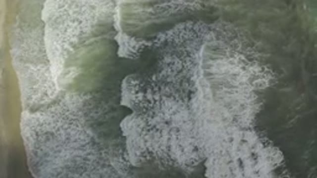 LOS CABOS MEXICO-2019: Four Layers of Thick Milky Waves at the Beach