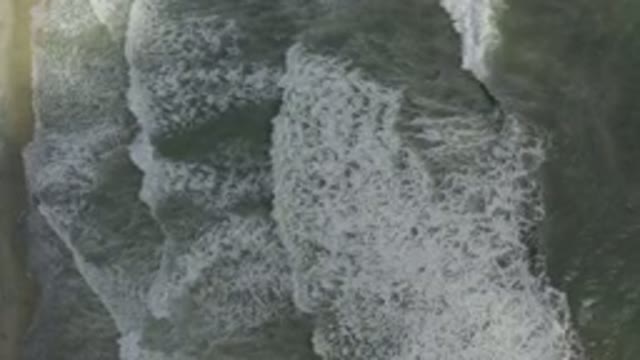 LOS CABOS MEXICO-2019: Big Waves Moving in a Pattern Across the Ocean