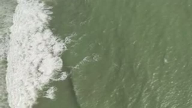 LOS CABOS MEXICO-2019: An Aerial View of the Beautiful Ocean Wave Forming