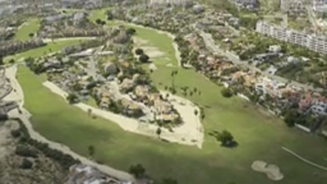 LOS CABOS MEXICO-2019: Beautiful Overhead View Over A Lush And Green City Below
