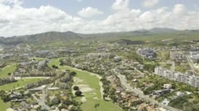 LOS CABOS MEXICO-2019: Aerial View of Rural and Urban Houses and Land