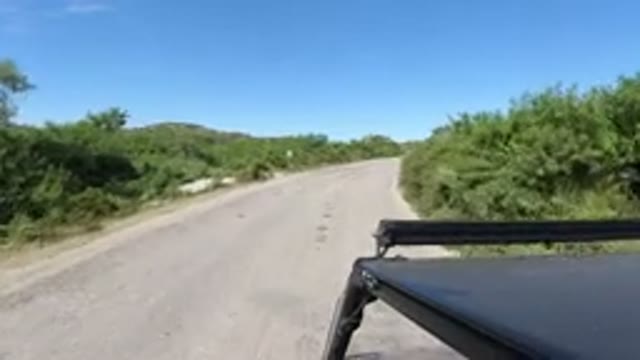 LOS CABOS MEXICO-2019: Person Driving In A Sandy Road With Gorgeous Vegetation