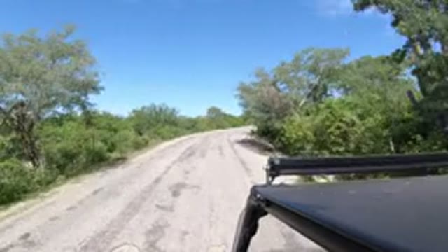 LOS CABOS MEXICO-2019: Driving On A Deserted Road Path With Noone In Site And