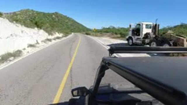 LOS CABOS MEXICO-2019: Wrangler Jeepney Travels On The Road