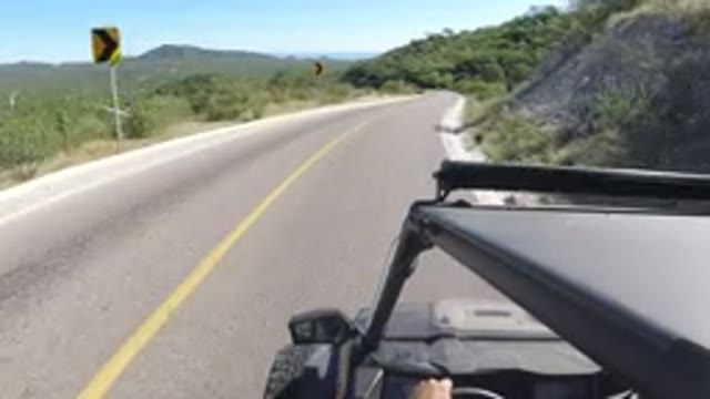 LOS CABOS MEXICO-2019: Car Driving Around Beautiful Landscape