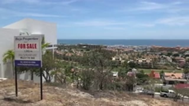 LOS CABOS MEXICO-2020: Panorama Shot Of Landscape On Top Of A Hill At Houses