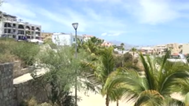 LOS CABOS MEXICO-2020: Panoramic View Of Blue Sky And Buildings