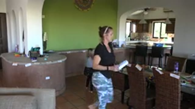 LOS CABOS MEXICO-2020: Mother Reflects in the Dining Room