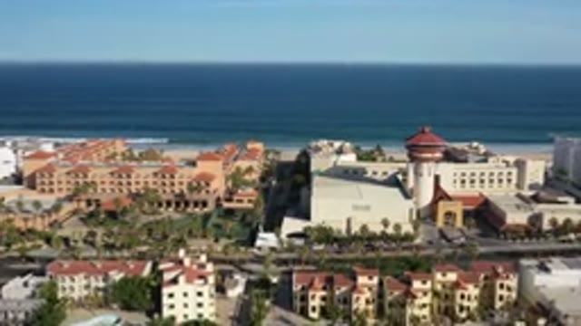 LOS CABOS MEXICO-2020: Large Vast Beautiful City Fly Over Near Long Relaxing