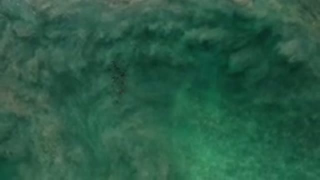 LOS CABOS MEXICO-2020: A Green Sea With White Foam On A Clear Day