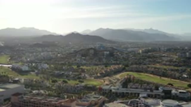 LOS CABOS MEXICO-2020: A Far Mountain View Of A Beautiful City Scattered Over