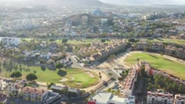 LOS CABOS MEXICO-2020: View Of A Rural Village With Many Houses And Green Areas