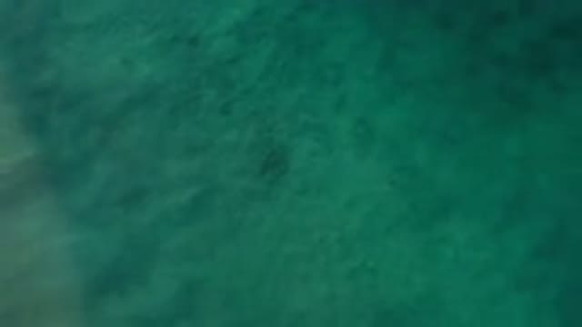LOS CABOS MEXICO-2020: From Above The Ocean Is Calm And Peaceful And Upon
