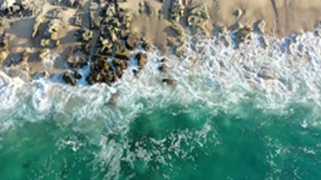 LOS CABOS MEXICO-2020: Beautiful And Relaxing View Of Waves Crashing On Rocks