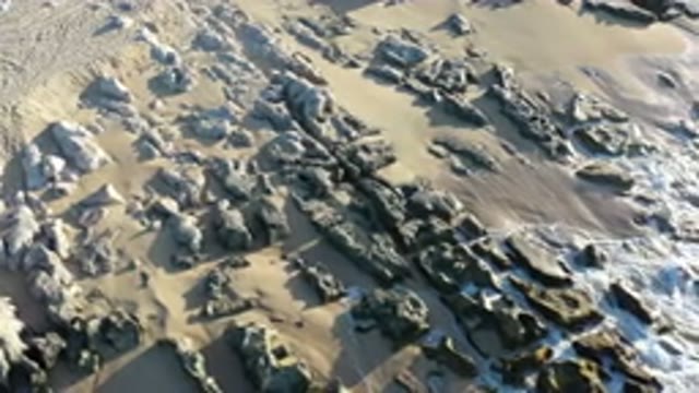 LOS CABOS MEXICO-2020: Aerial View Of A Shore With Rocks And Waves