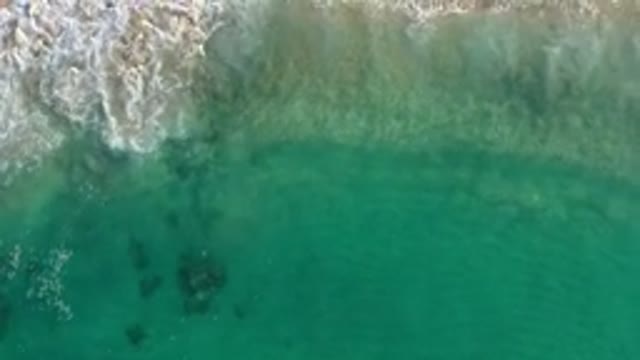 LOS CABOS MEXICO-2020: Footage Of Beautiful Clear Water In An Empty Beach In A