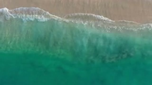 LOS CABOS MEXICO-2020: Aerial View Of A Green Sea