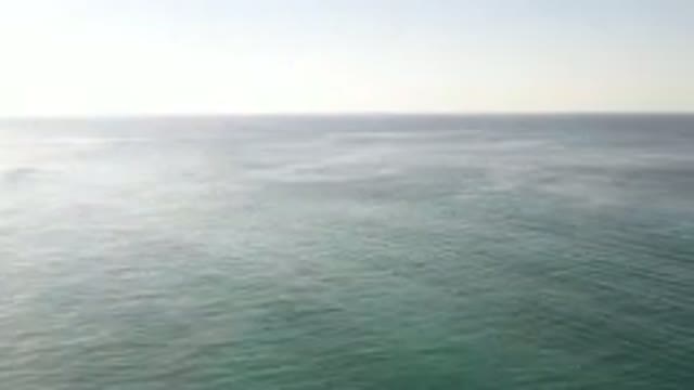 LOS CABOS MEXICO-2020: Aerial Beach View With Sand Mountains In The Background