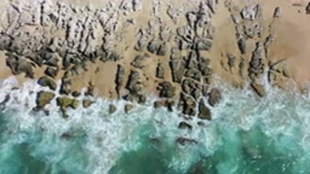LOS CABOS MEXICO-2020: Sea Rock And Sands Are In Harmony With A Camera Diving