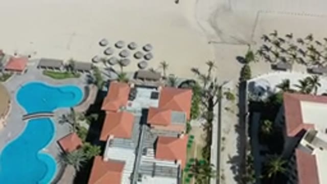 LOS CABOS MEXICO-2020: Beach House On The Seafront On A Clear Day