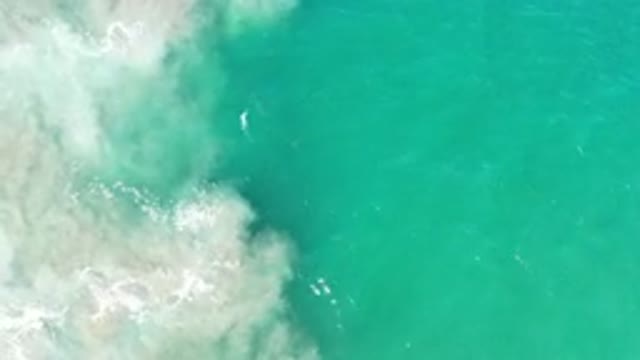 LOS CABOS MEXICO-2020: Wave Moves Horizontally Across Right To Left