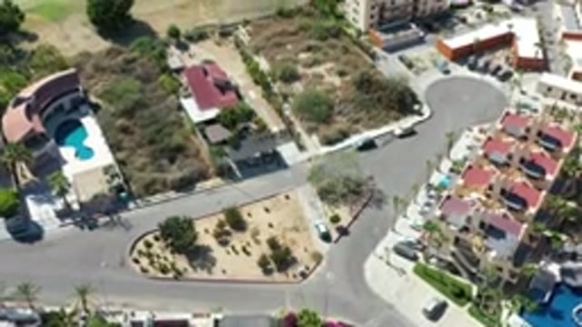 LOS CABOS MEXICO-2020: Along View Buildings And Trees Are Shown