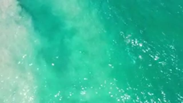 LOS CABOS MEXICO-2020: Beautiful And Slow Turquoise Waves On A Sunny Day