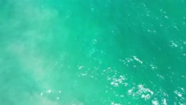 LOS CABOS MEXICO-2020: Green Color Deep Water And Light Waves