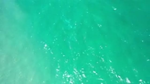 LOS CABOS MEXICO-2020: Waves Of Turquoise Ocean Water Passing Over Shore