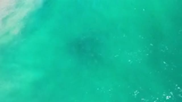 LOS CABOS MEXICO-2020: Teal Colored Ocean Gently Lapping A Shore