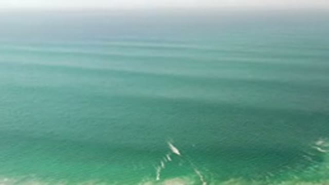LOS CABOS MEXICO-2020: Aerial View of a Fantastic Green Sea
