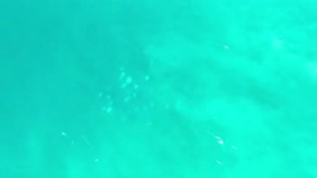 LOS CABOS MEXICO-2020: Relaxing Caribbean Blue Water Waves On Beautiful Sunny