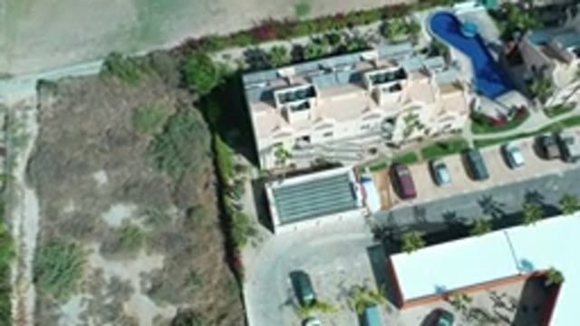 LOS CABOS MEXICO-2020: Top View Of A Luxurious Hotel With A Busy Pool On The