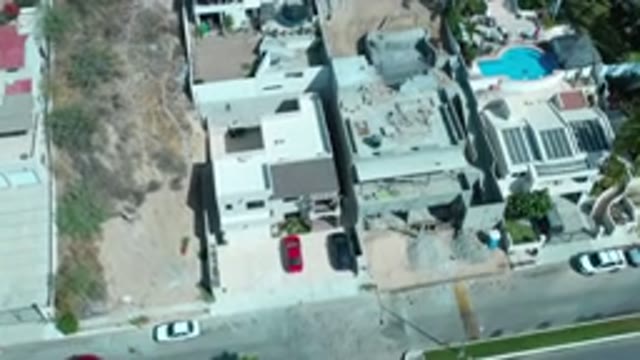 LOS CABOS MEXICO-2020: A Quiet Suburban Street In Mexico