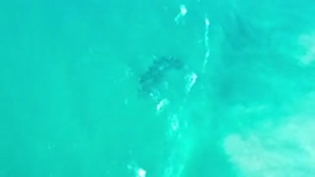 LOS CABOS MEXICO-2020: See Through Blue Wave Crashing Over A Darker Colored
