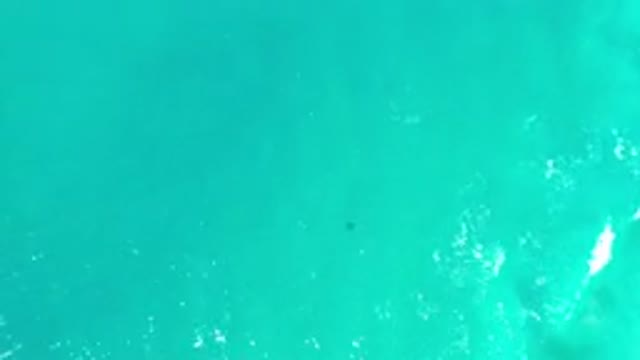 LOS CABOS MEXICO-2020: Aqua Marine Colored Bubbles Underwater Waves Beach