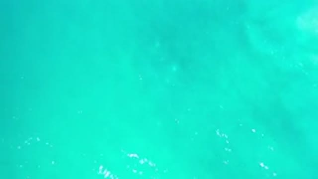 LOS CABOS MEXICO-2020: The Top View Of The Blue Sea With Silent Waves