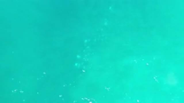 LOS CABOS MEXICO-2020: View Of An Extremely Green Sea With White Foam On A Clear