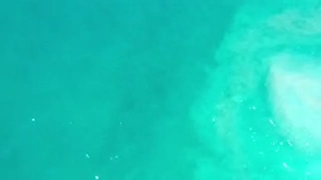 LOS CABOS MEXICO-2020: Blue Green And White Water Moving Away